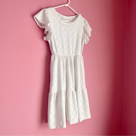White Eyelet Lace Sun Dress - Picture 2 of 9